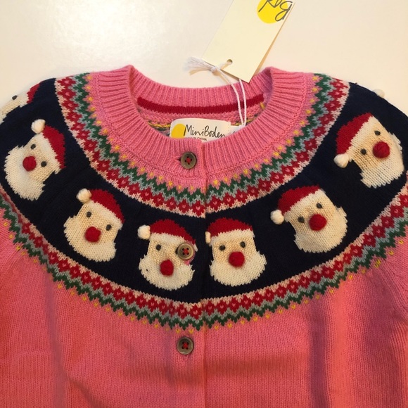 NWT Mini Boden Cosy Fair Isle Cardigan - Picture 4 of 12